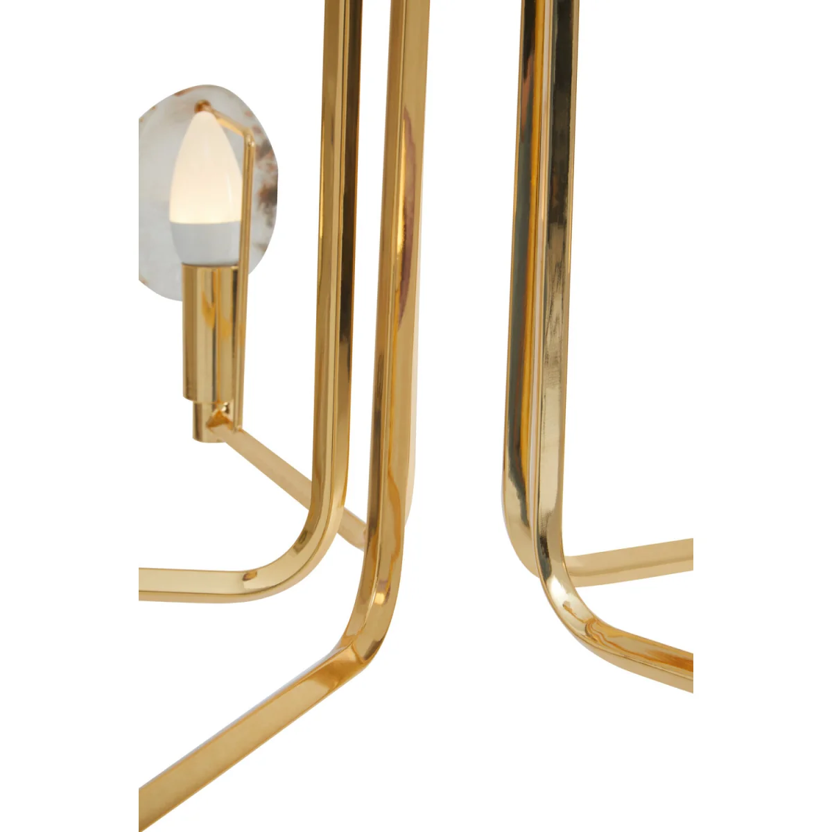 Glamour Gold and Agate 10 Light Celing Light - Gold – image 4