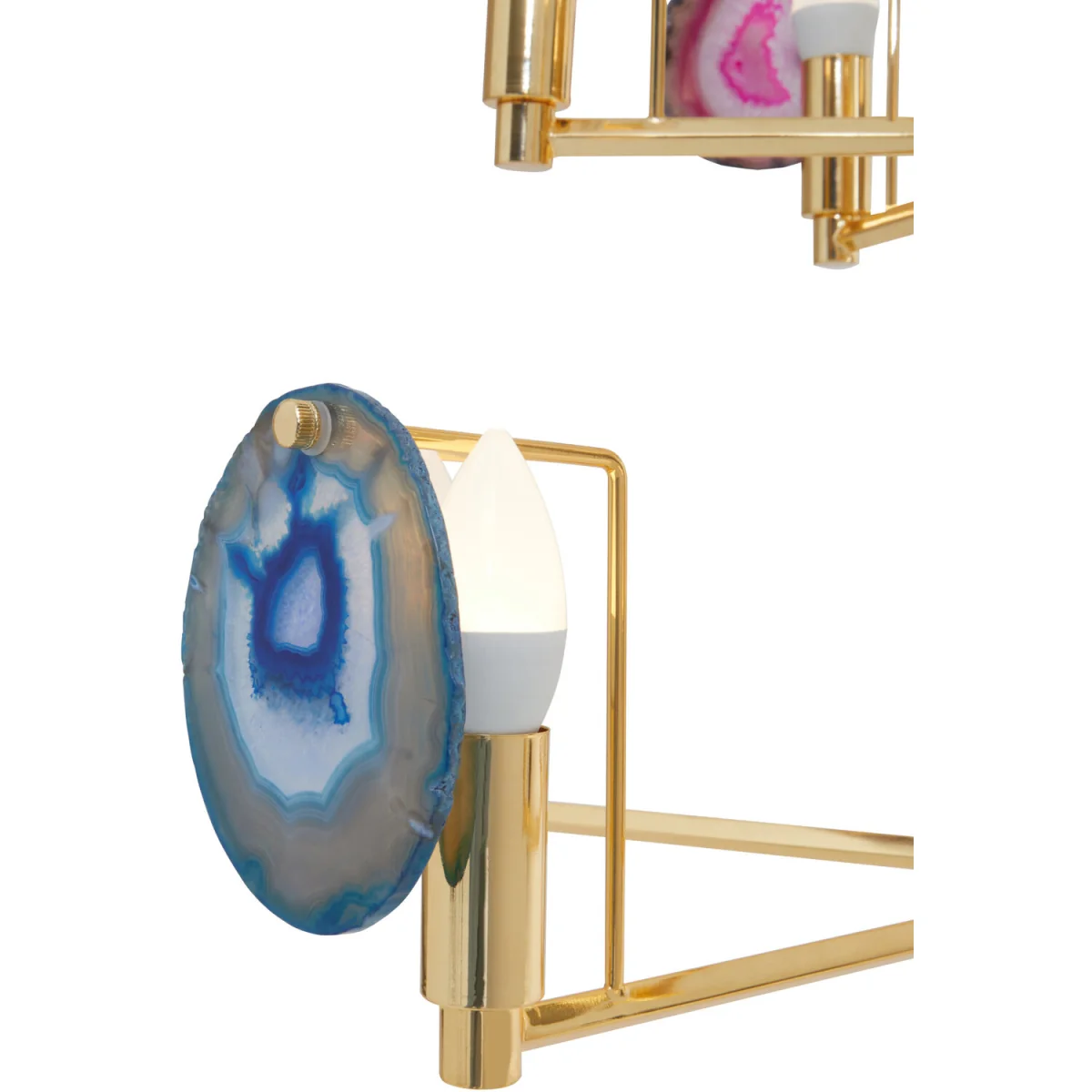 Glamour Gold and Agate 10 Light Celing Light - Gold – image 6