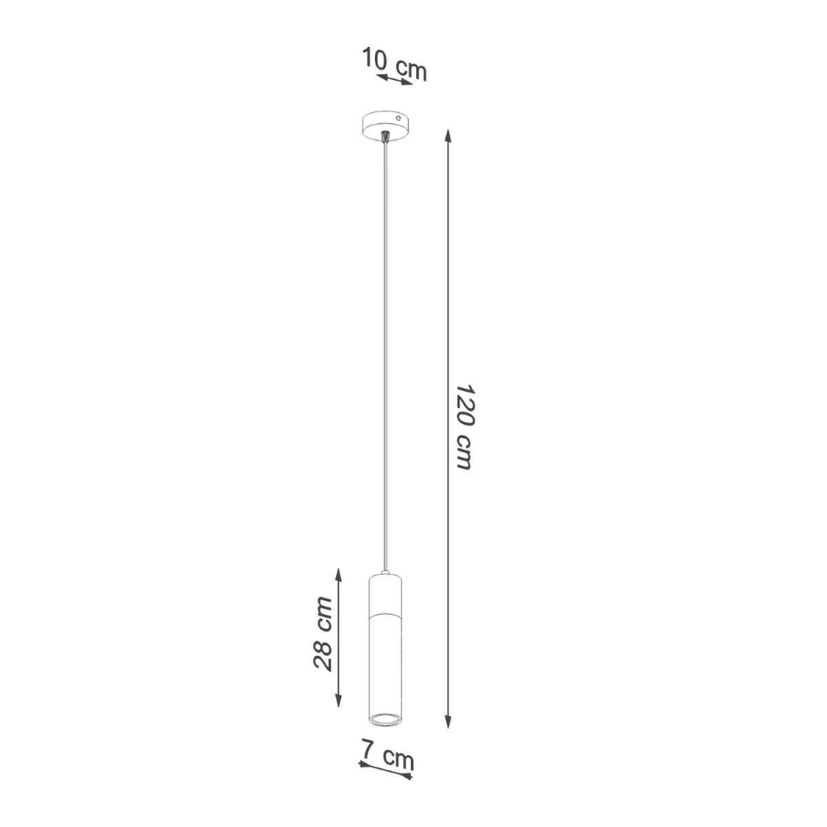 Pendant lamp ZANE 1 grey - grey/natural wood – image 4