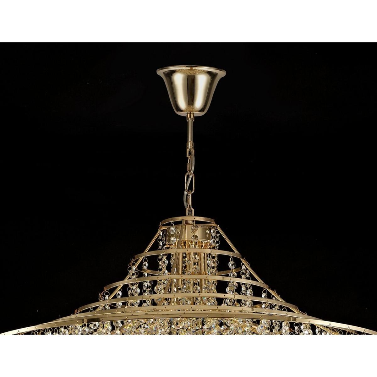 Inina Ceiling Pendant 9 Light E14 French Gold, Crystal - French Gold – image 4