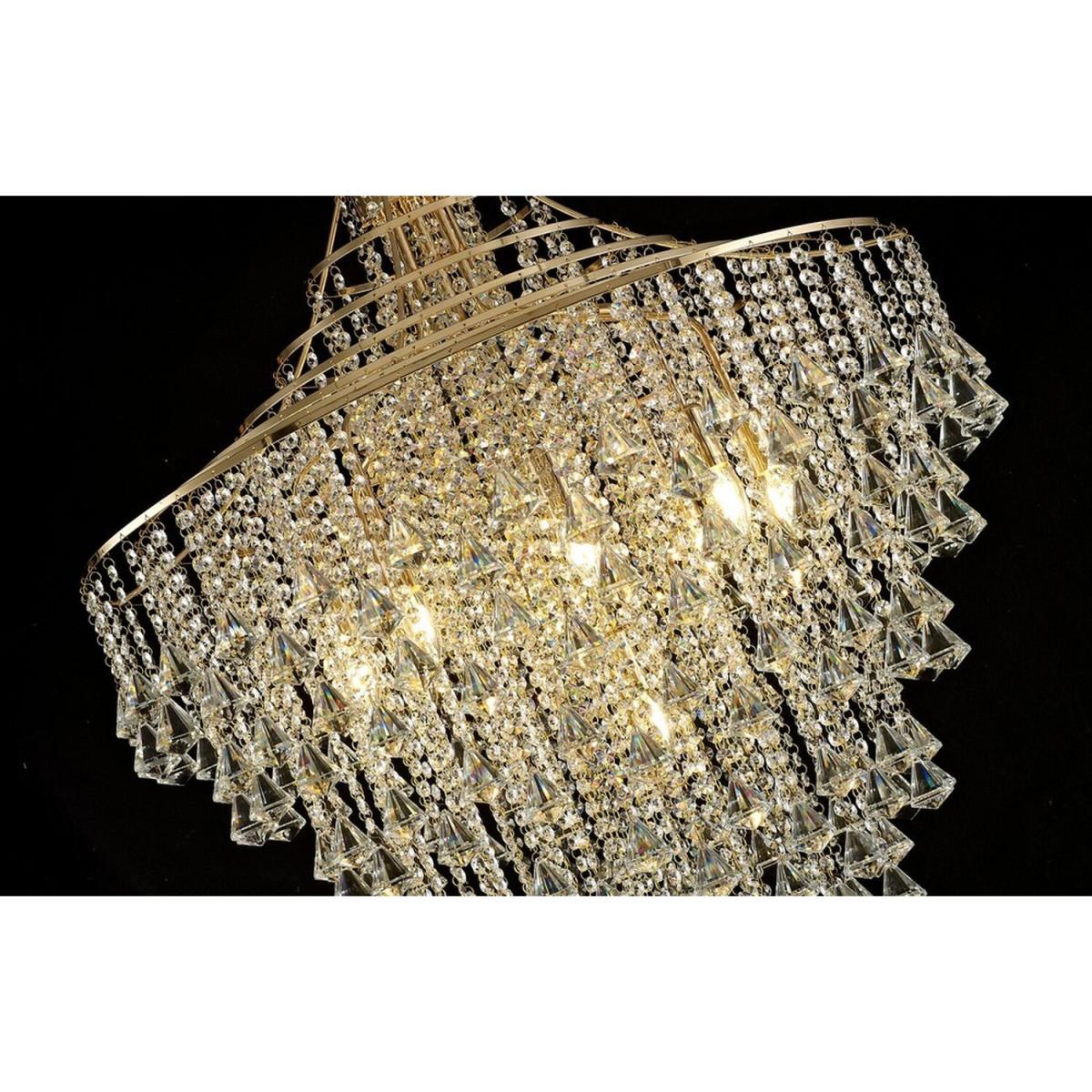 Inina Ceiling Pendant 9 Light E14 French Gold, Crystal - French Gold – image 5