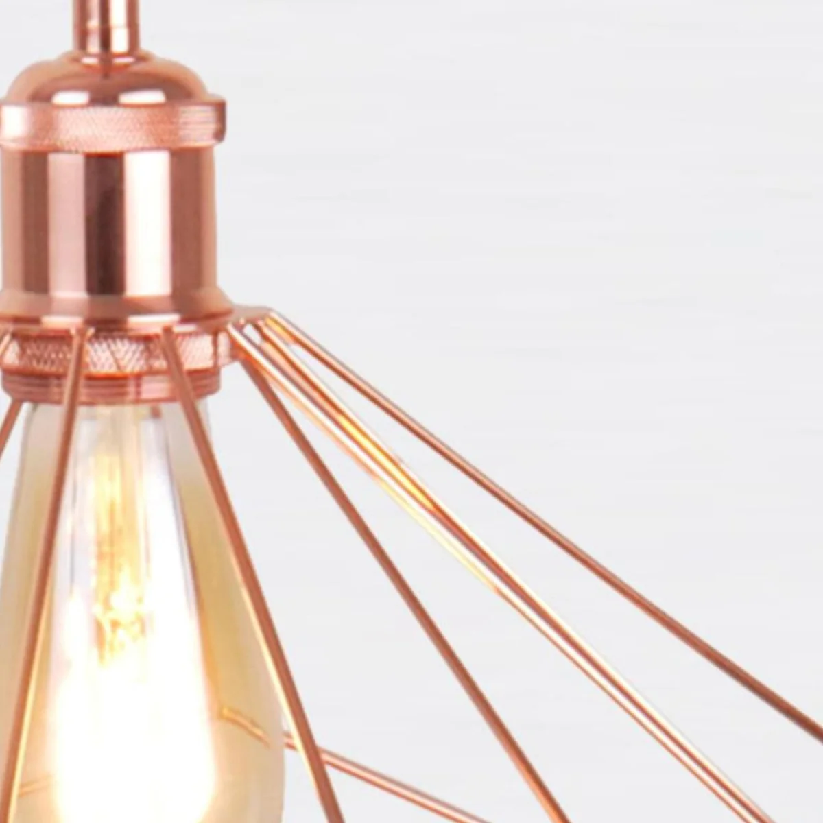 Geo Ceiling Single Pendant Light - Matt Black And Polished Copper Plate – image 6