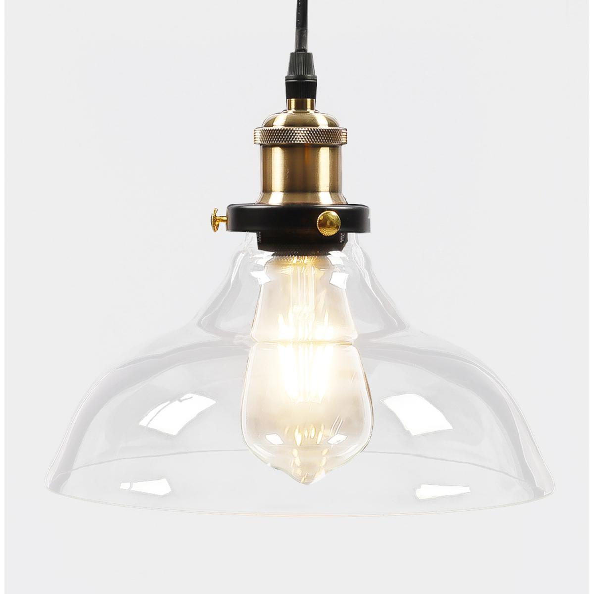 Glass Dome Pendant Light - Clear – image 3