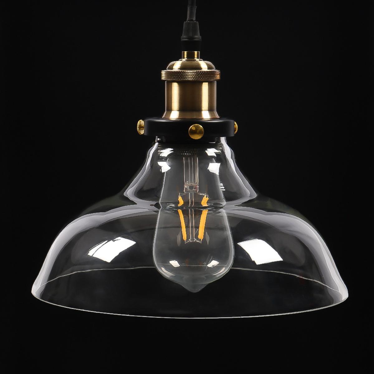 Glass Dome Pendant Light - Clear – image 4