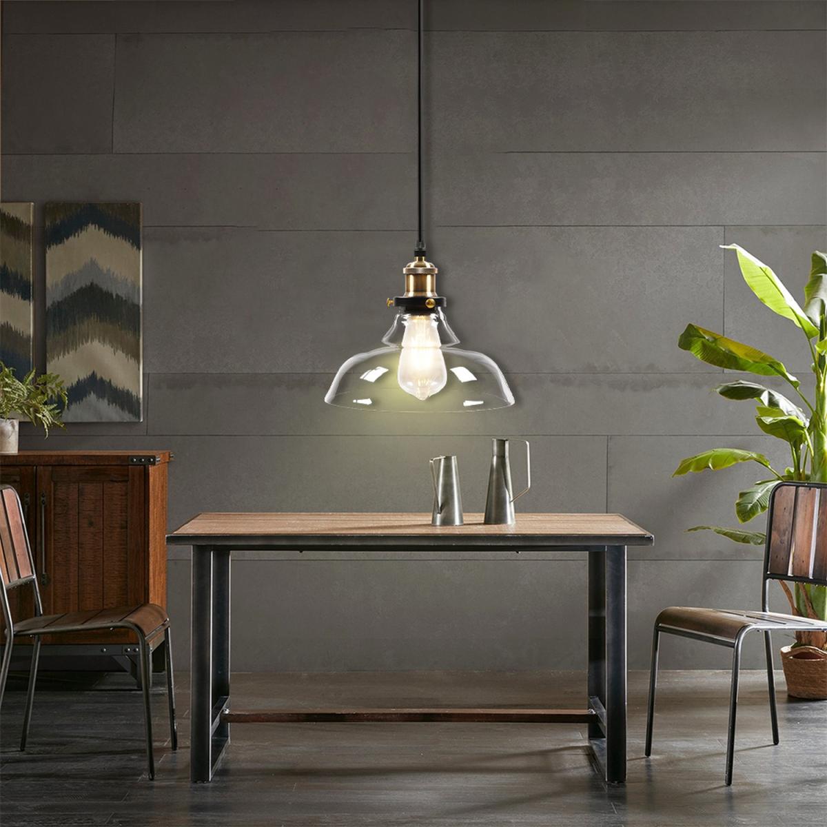Glass Dome Pendant Light - Clear – image 1
