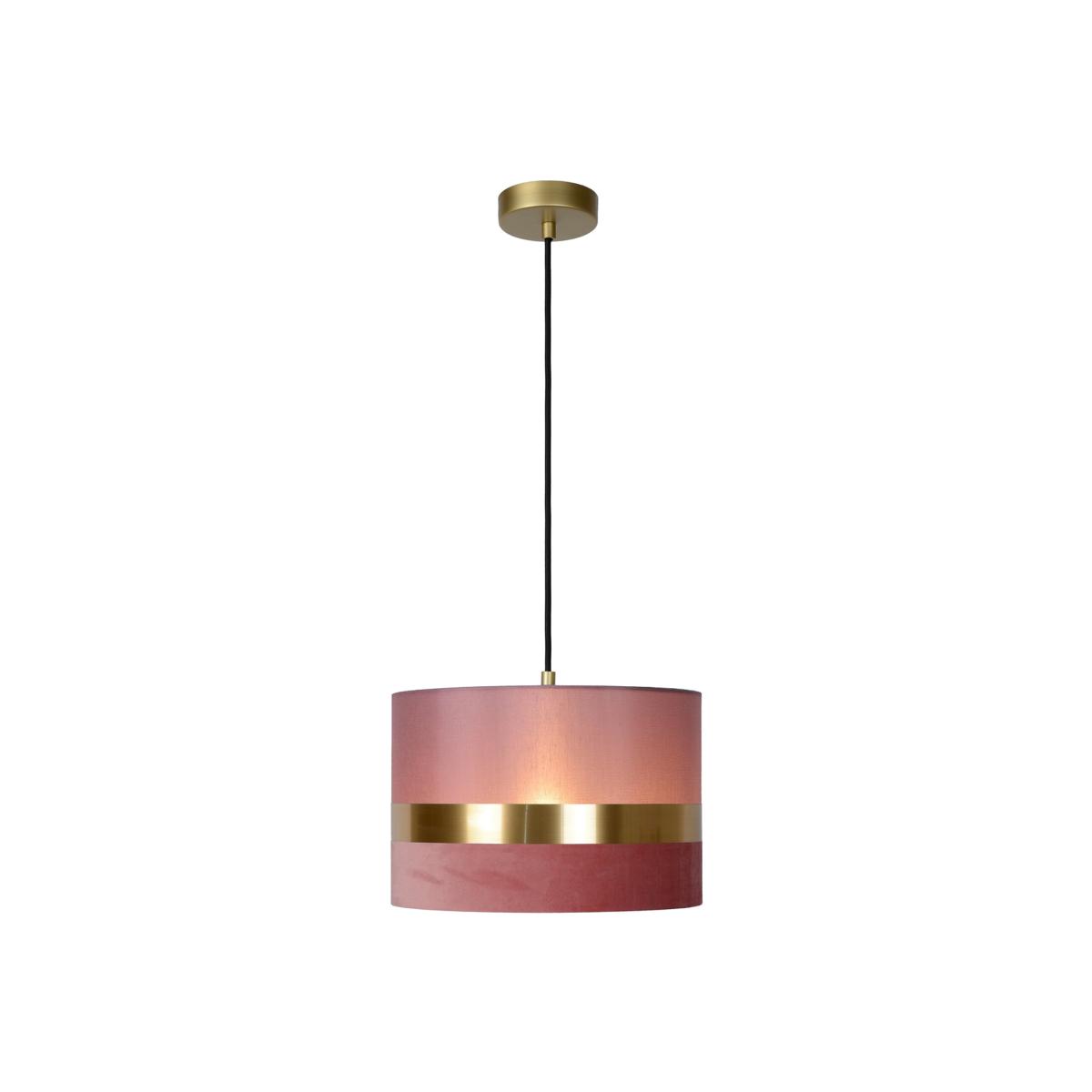 Extravaganza Tusse Retro Pendant Light Pink - Gold