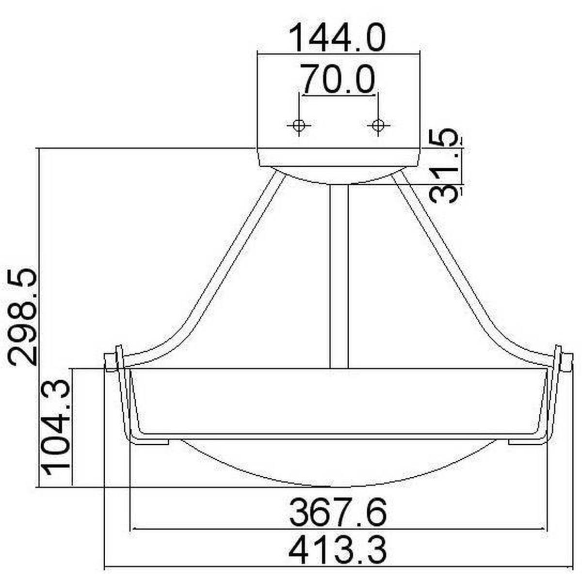 Hathaway 3 Light Small Semi Flush Ceiling Light Bronze, E27 - Bronze – image 2