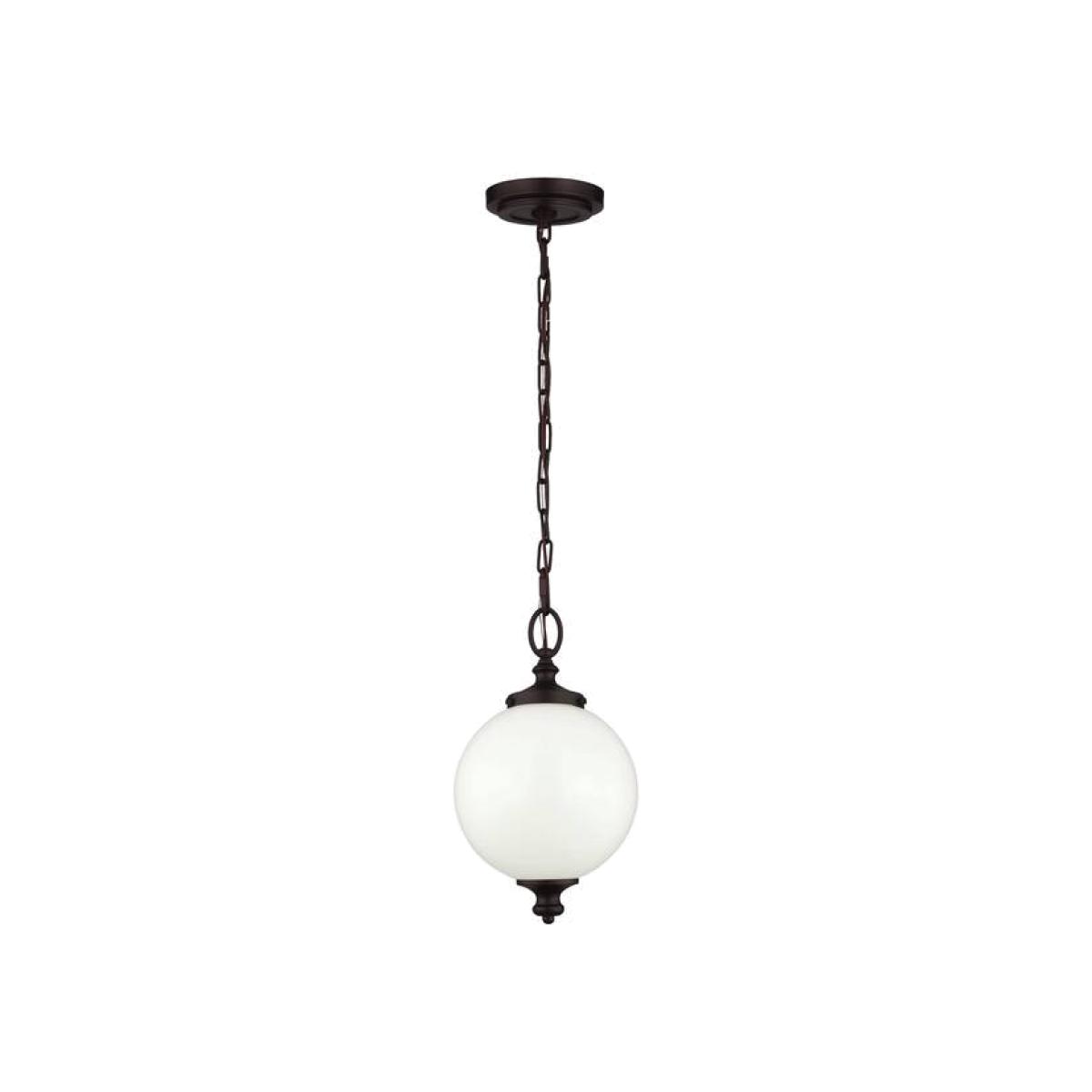 Parkman 1 Light Small Globe Ceiling Pendant Bronze, E27 - Bronze