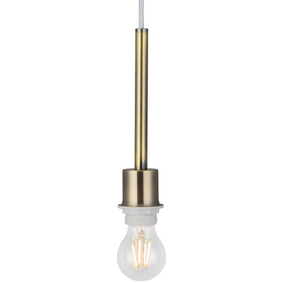 Baymont Antique Brass E27 3m Ceiling Pendant, Suitable For A Selection Of Shades - Antique Brass – image 3
