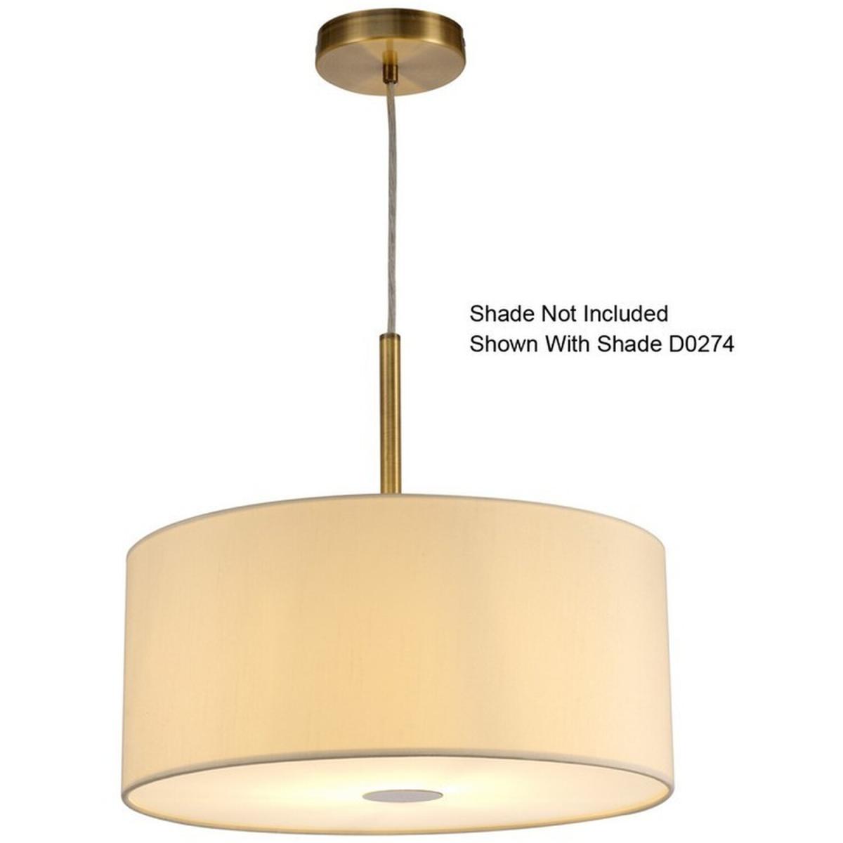 Baymont Antique Brass E27 3m Ceiling Pendant, Suitable For A Selection Of Shades - Antique Brass – image 4