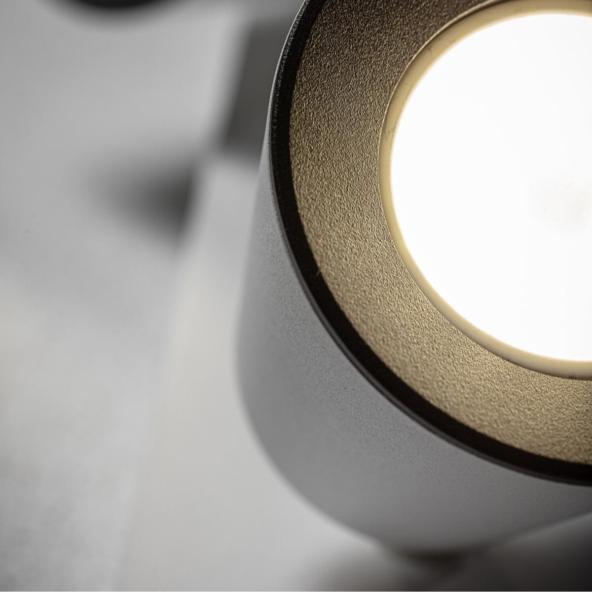 CGC ELLI White Double Cylinder Surface Mounted Adjustable Spotlight - white – image 3