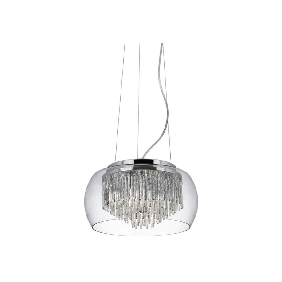 Curva 4 Light Ceiling Pendant Chrome, Glass, G9 - Chrome