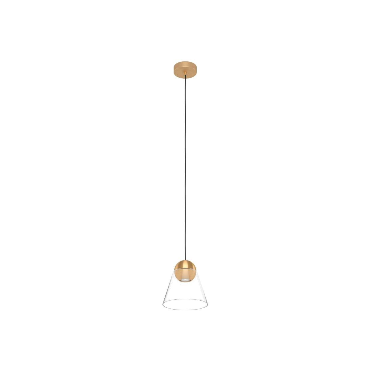 EGLO Cerasella Brass Clear Pendant - Yellow