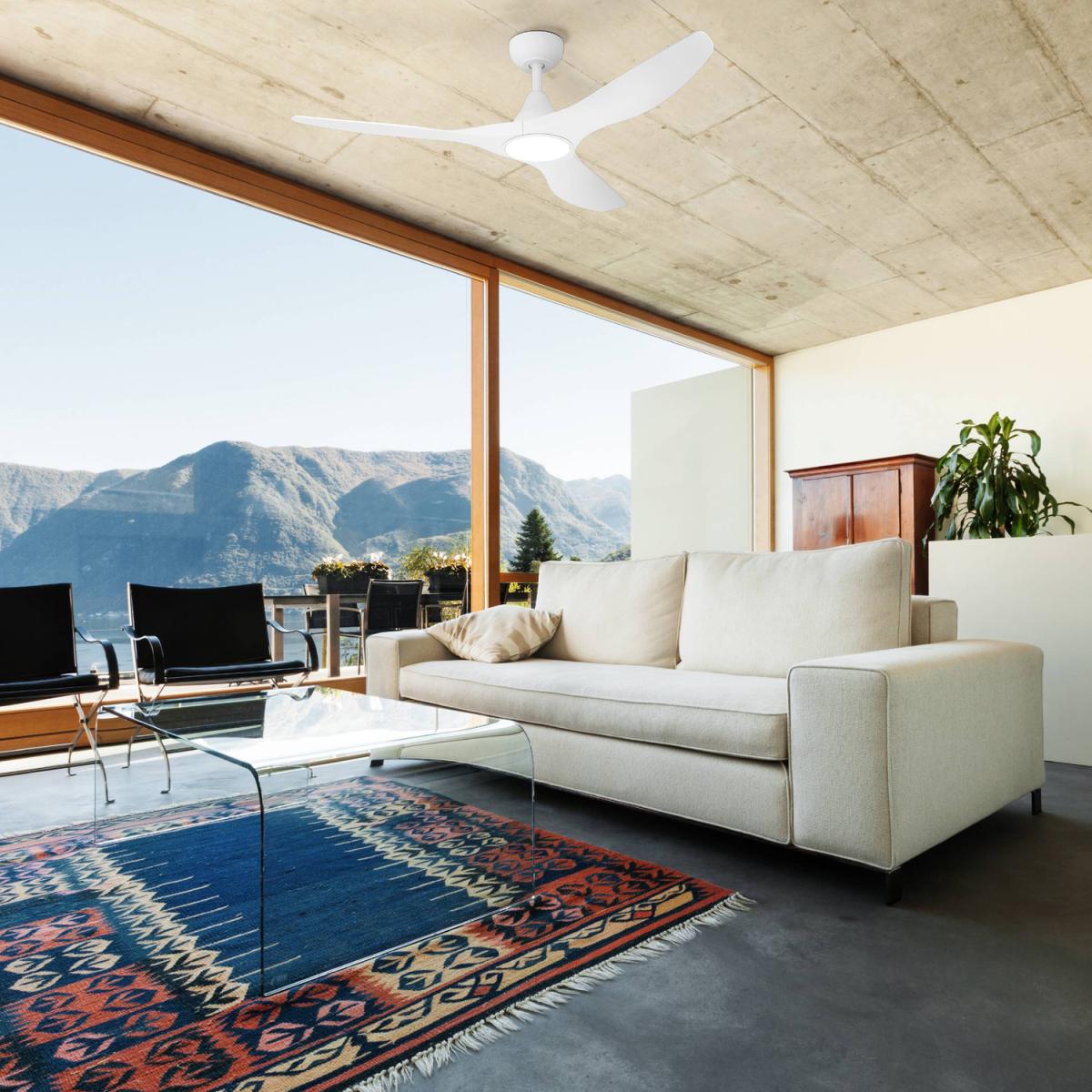 EGLO Portsea Matte White LED Ceiling Fan - Matte White – image 2