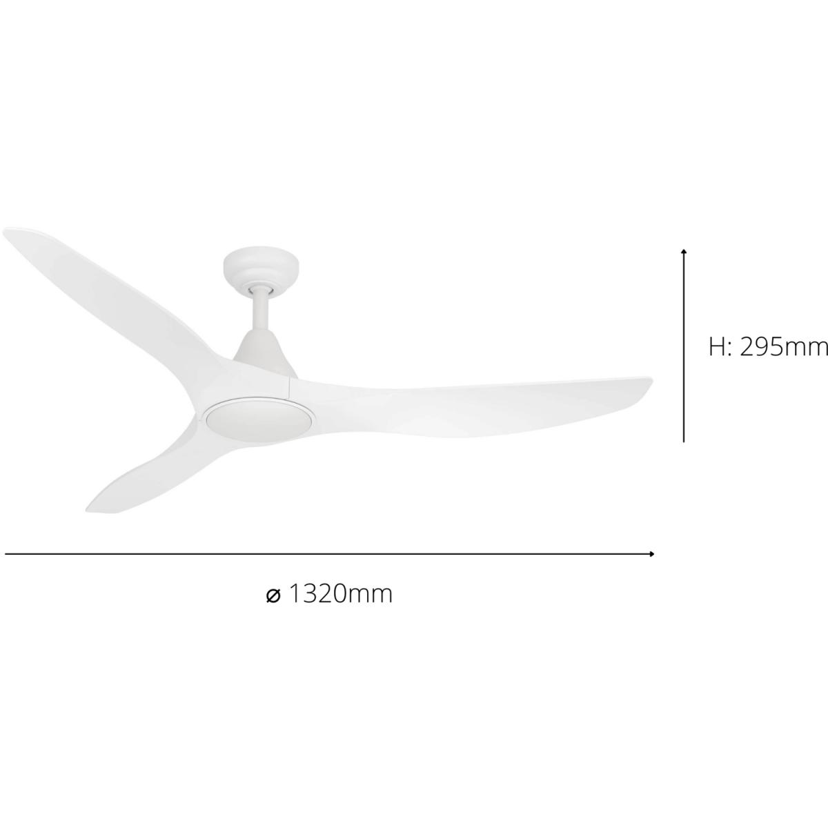 EGLO Portsea Matte White LED Ceiling Fan - Matte White – image 3