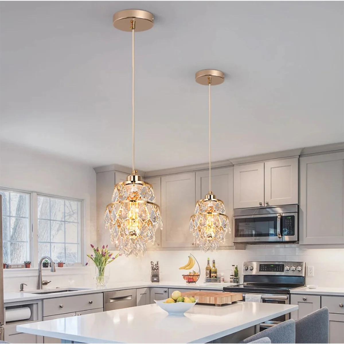 Chandelier Gold Pendant Light - Gold – image 2