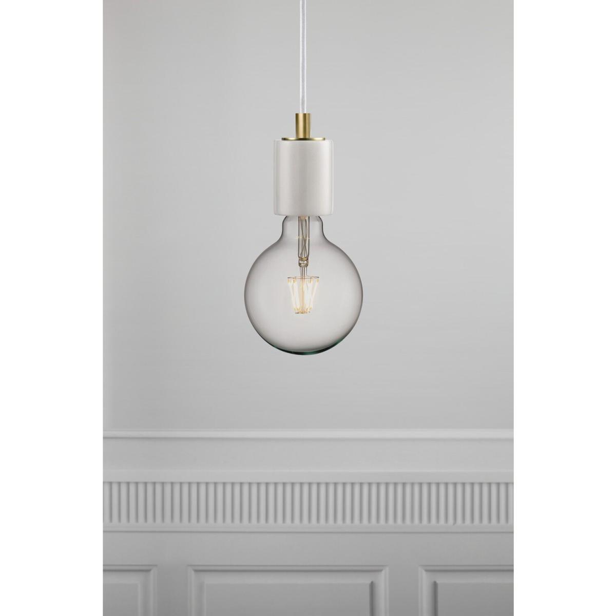 Siv Slim Pendant Ceiling Light White, E27 - White – image 2