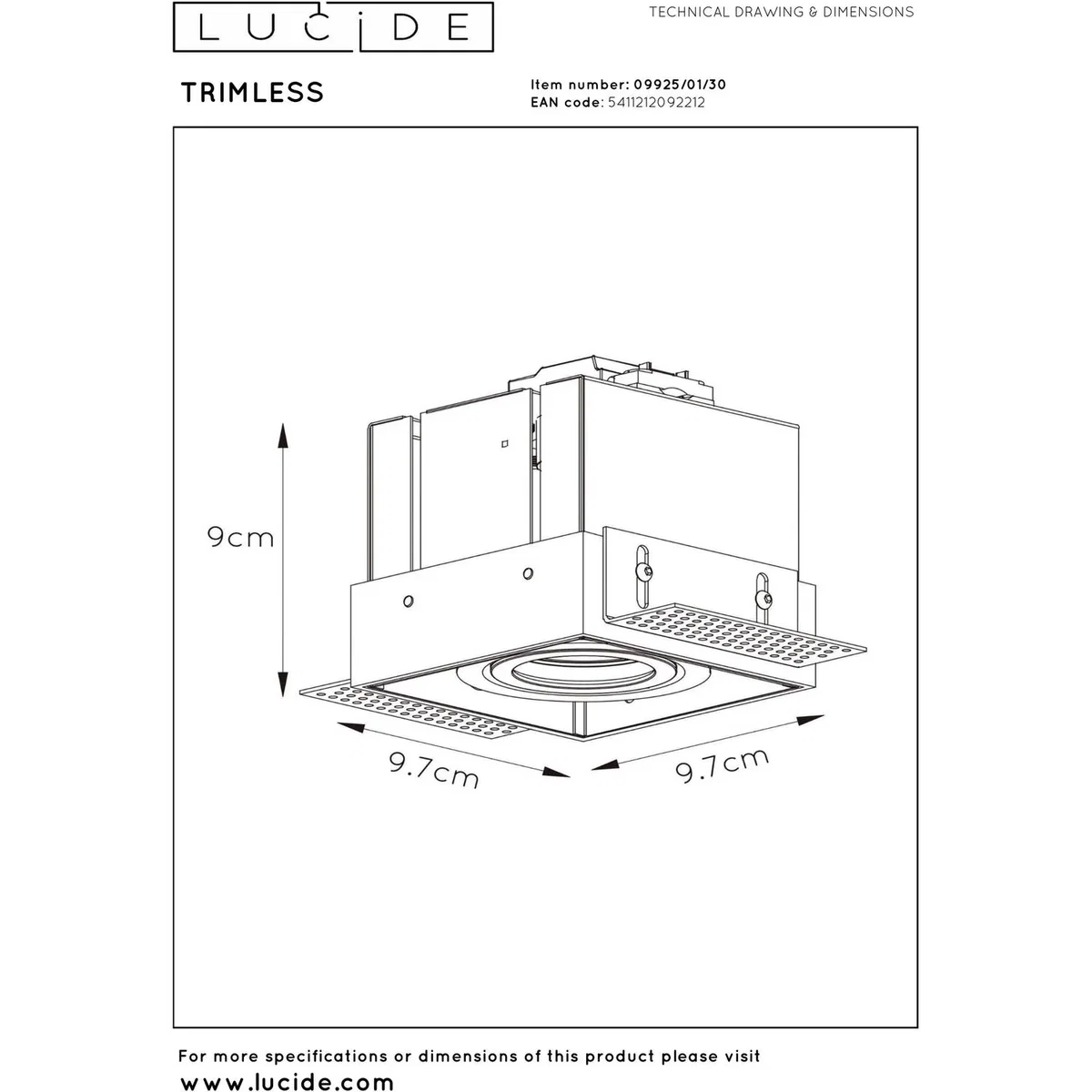 Trimless Spotlight Black - Black – image 3