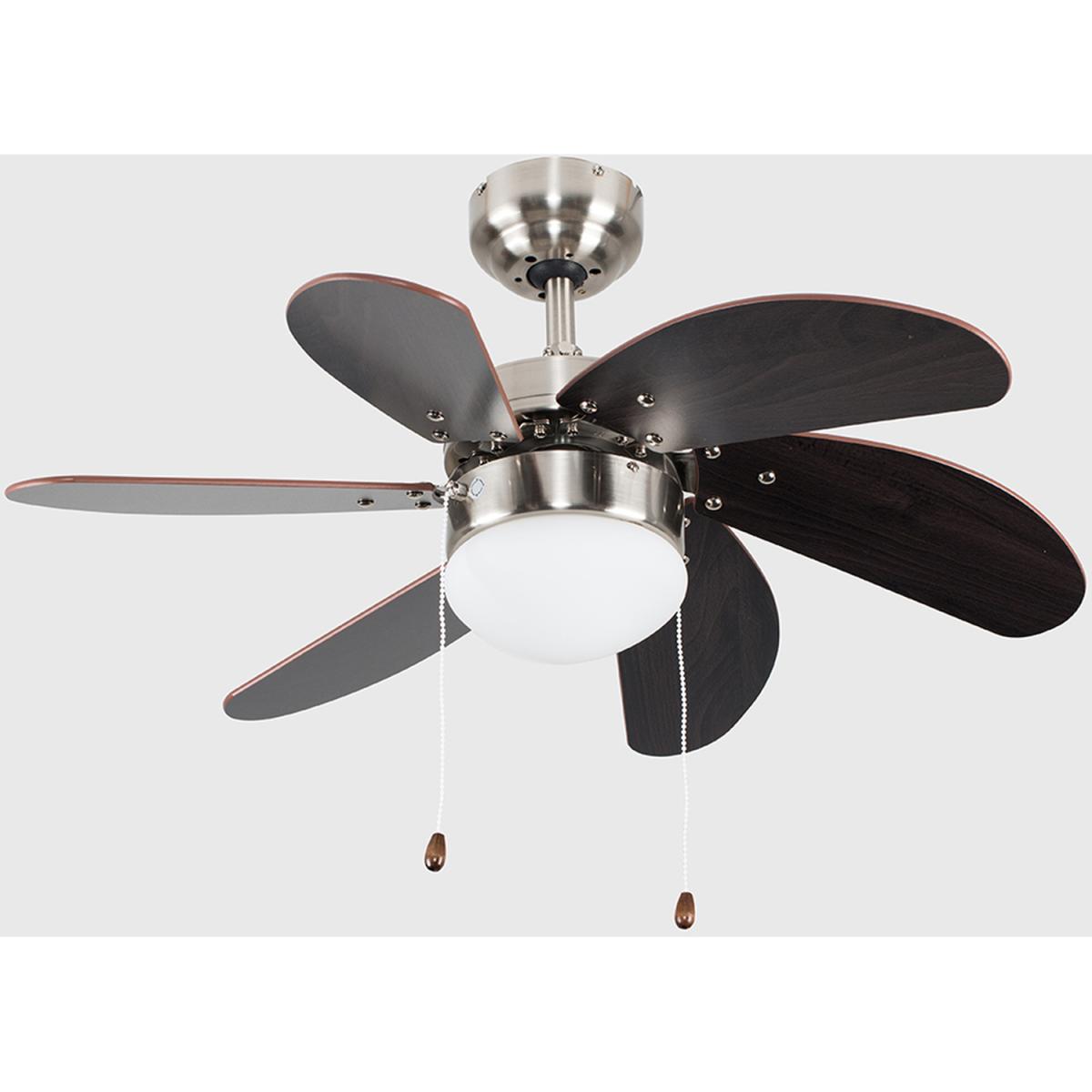 Silver Ceiling Fan Light With Remote Control 400mm - Silver – image 4