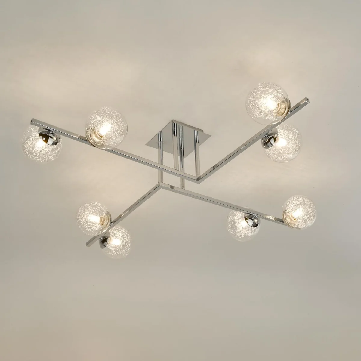 Taghrid 8 Light Semi Flush Polished Chrome - silver – image 3