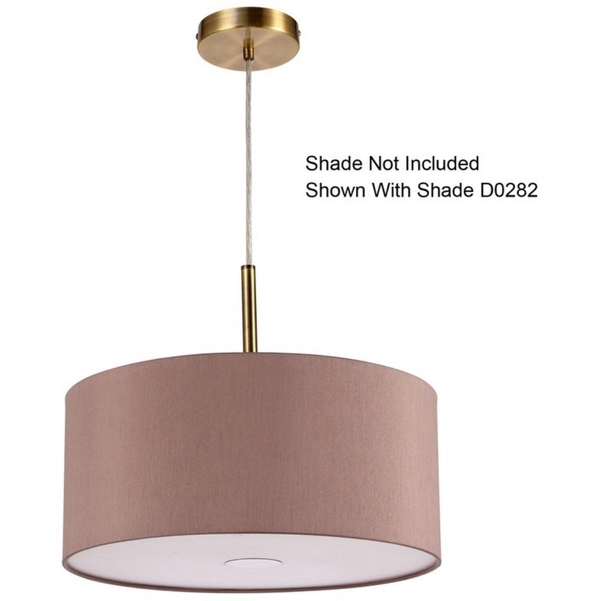 Baymont Antique Brass 3m 3 Light E27 Ceiling Pendant - Antique Brass – image 5
