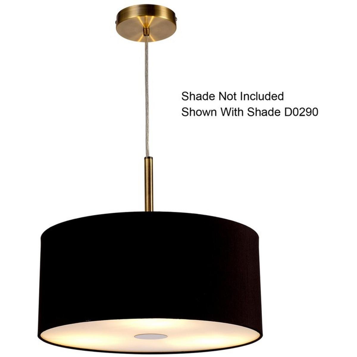 Baymont Antique Brass 3m 3 Light E27 Ceiling Pendant - Antique Brass – image 6