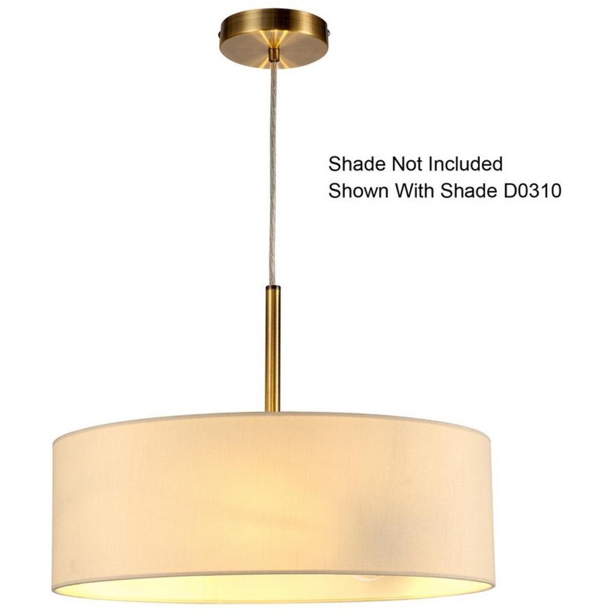 Baymont Antique Brass 3m 3 Light E27 Ceiling Pendant - Antique Brass – image 8