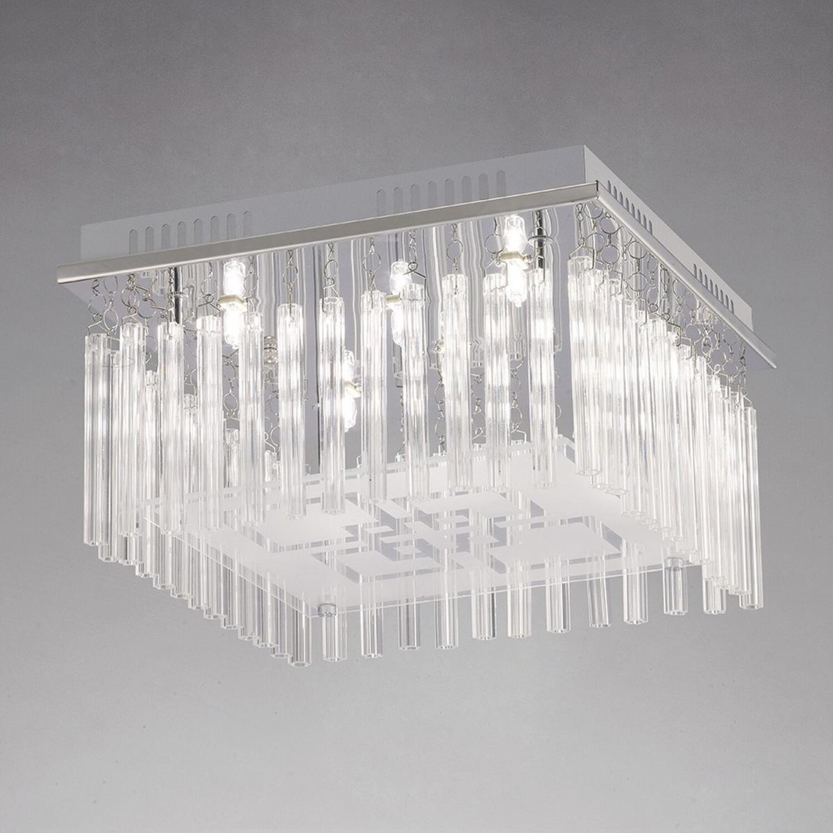 Capella Flush Ceiling 6 Light Polished Chrome, Glass - Polished Chrome – image 2