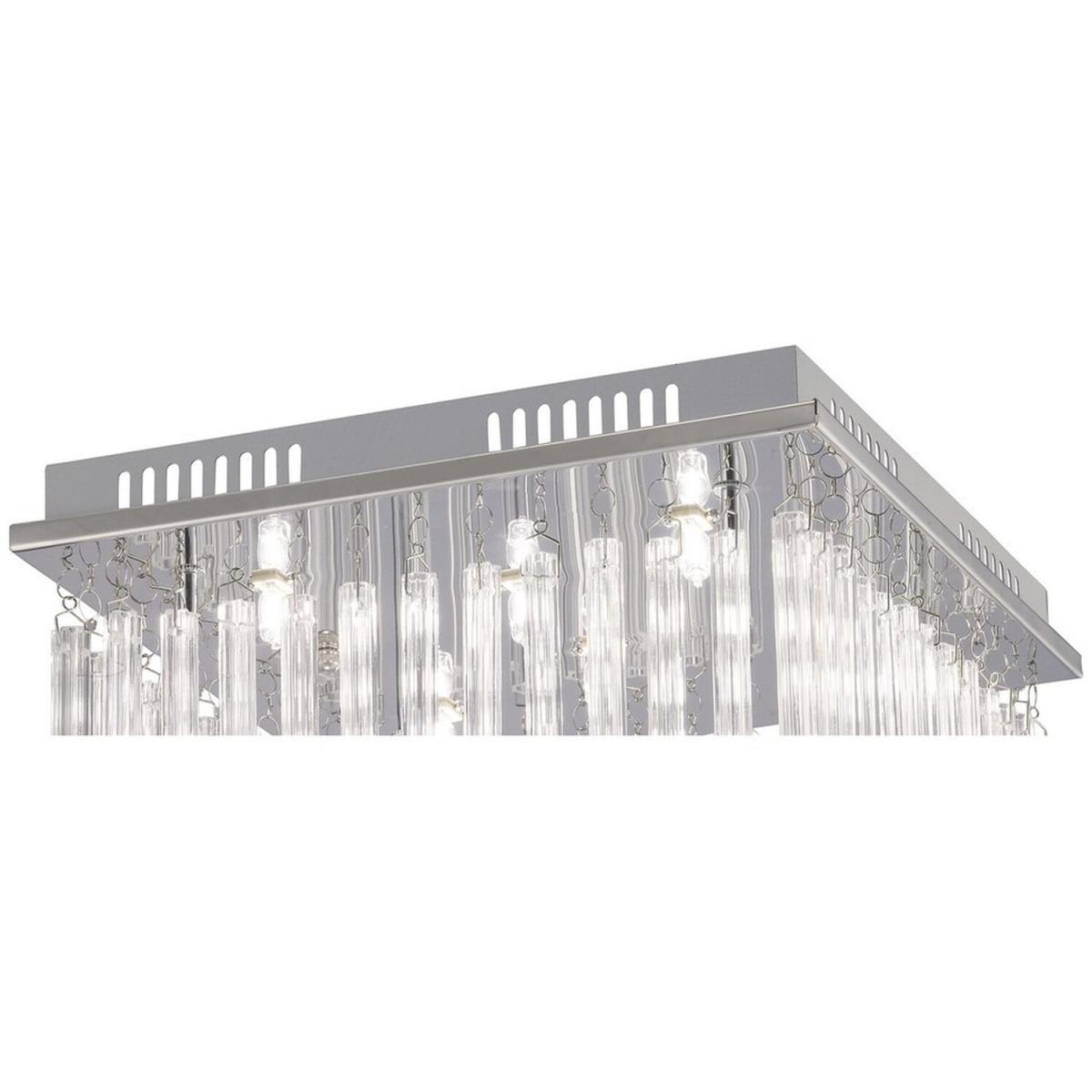 Capella Flush Ceiling 6 Light Polished Chrome, Glass - Polished Chrome – image 4