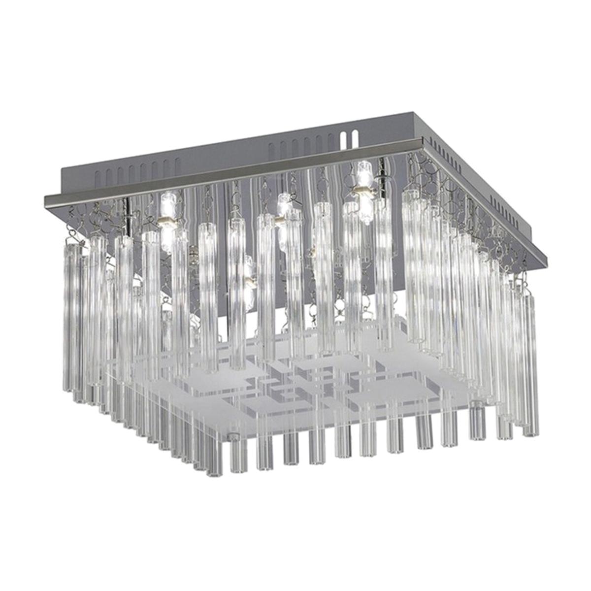 Capella Flush Ceiling 6 Light Polished Chrome, Glass - Polished Chrome – image 1