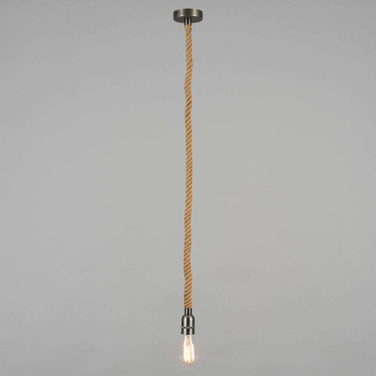 Pascal 1 Light Rope Cable Kit Pendant - Pewter – image 2