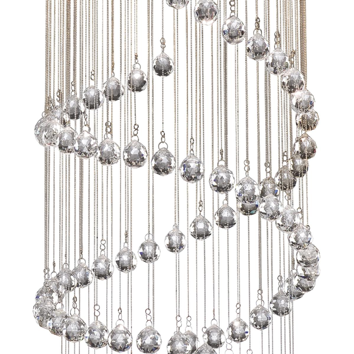5 Light Multi Drop Pendant - Chrome – image 2