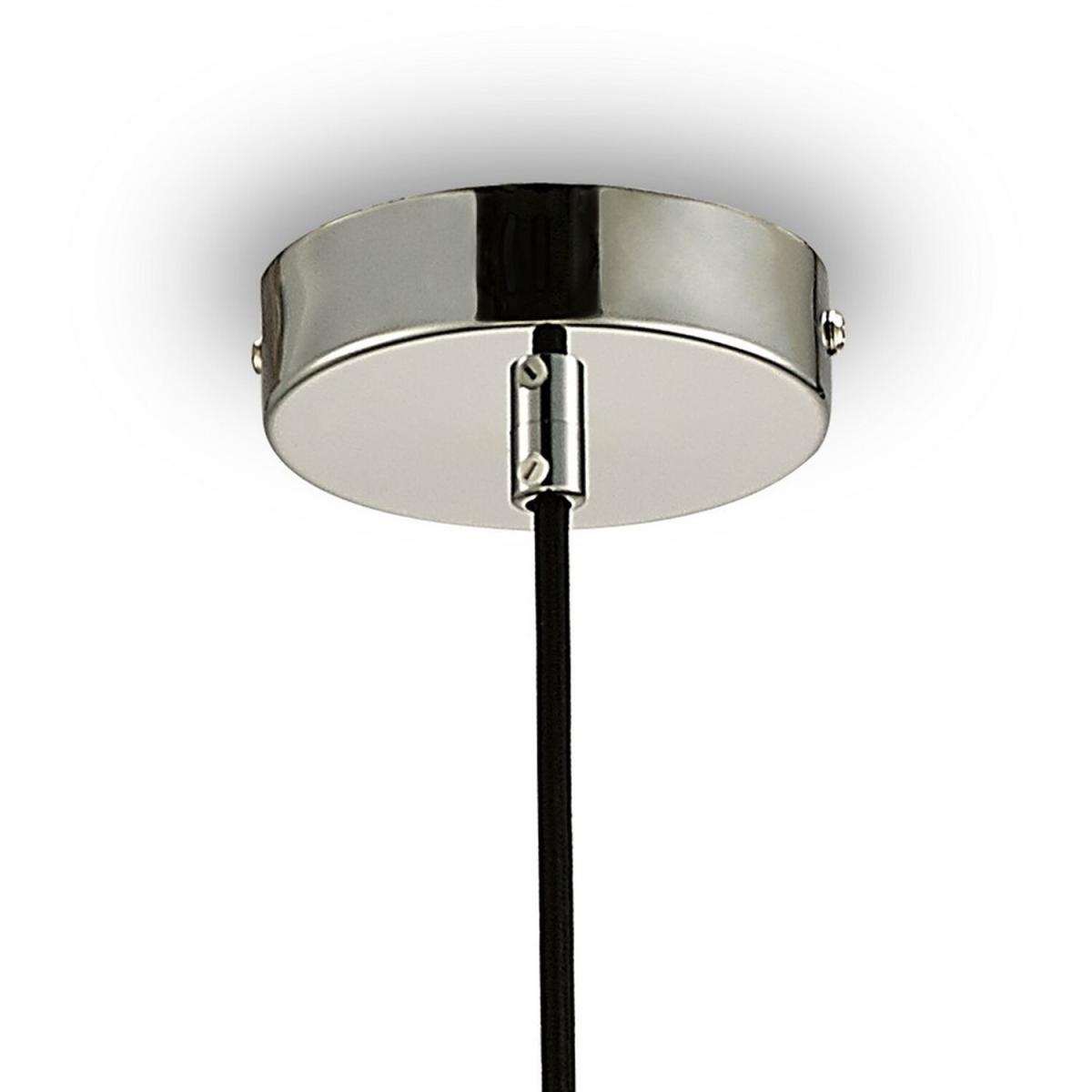 Markus Slim Cone Ceiling Pendant Polished Chrome, Smoke Black Glass - Polished Chrome – image 4