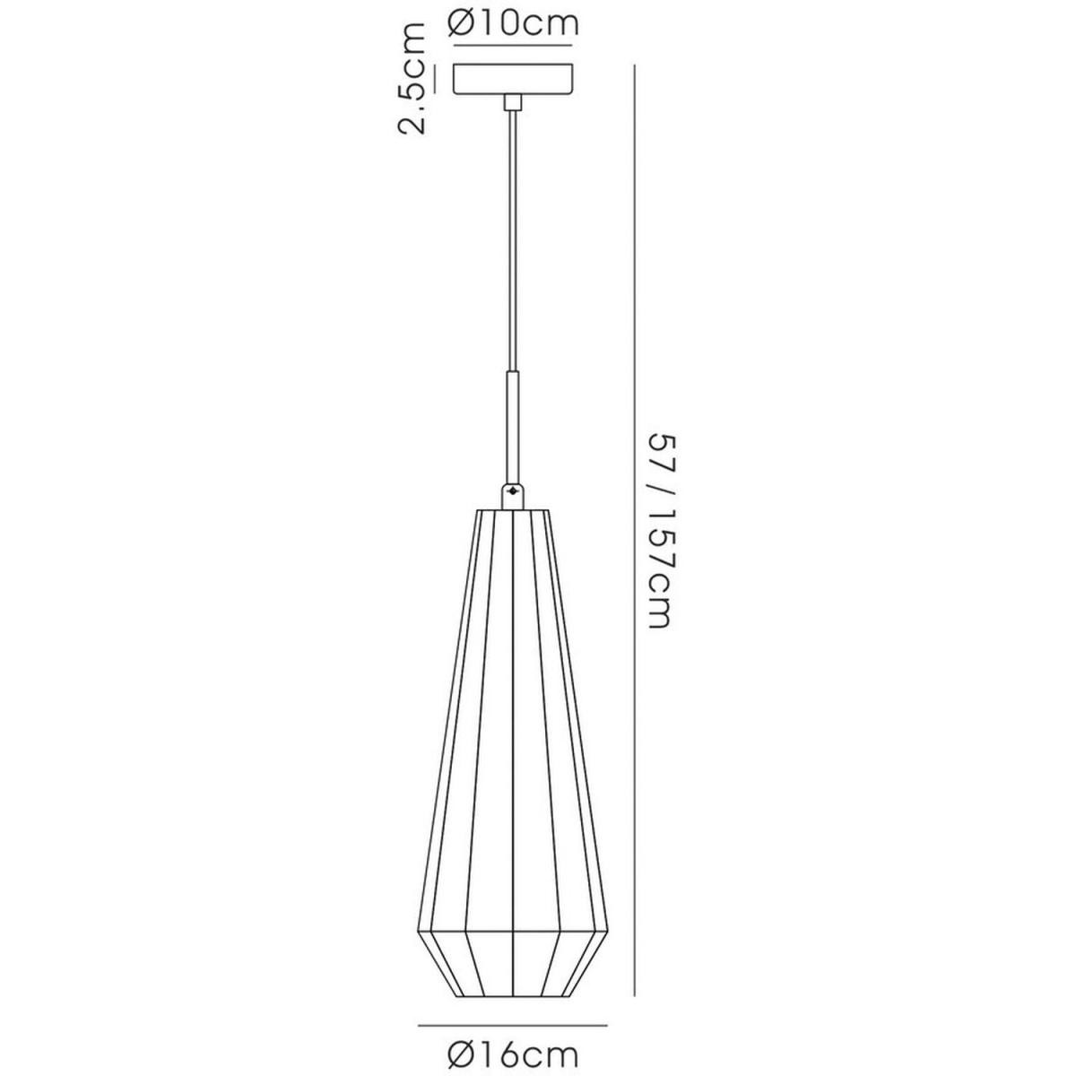 Markus Slim Cone Ceiling Pendant Polished Chrome, Smoke Black Glass - Polished Chrome – image 5