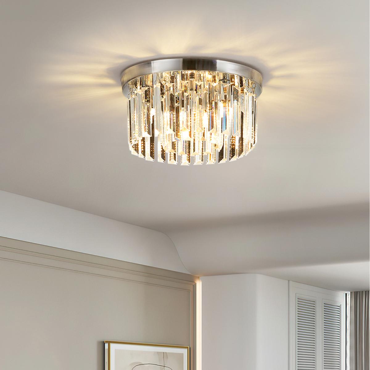 Crystal Ring Ceiling Light - Silver / 2.28kg