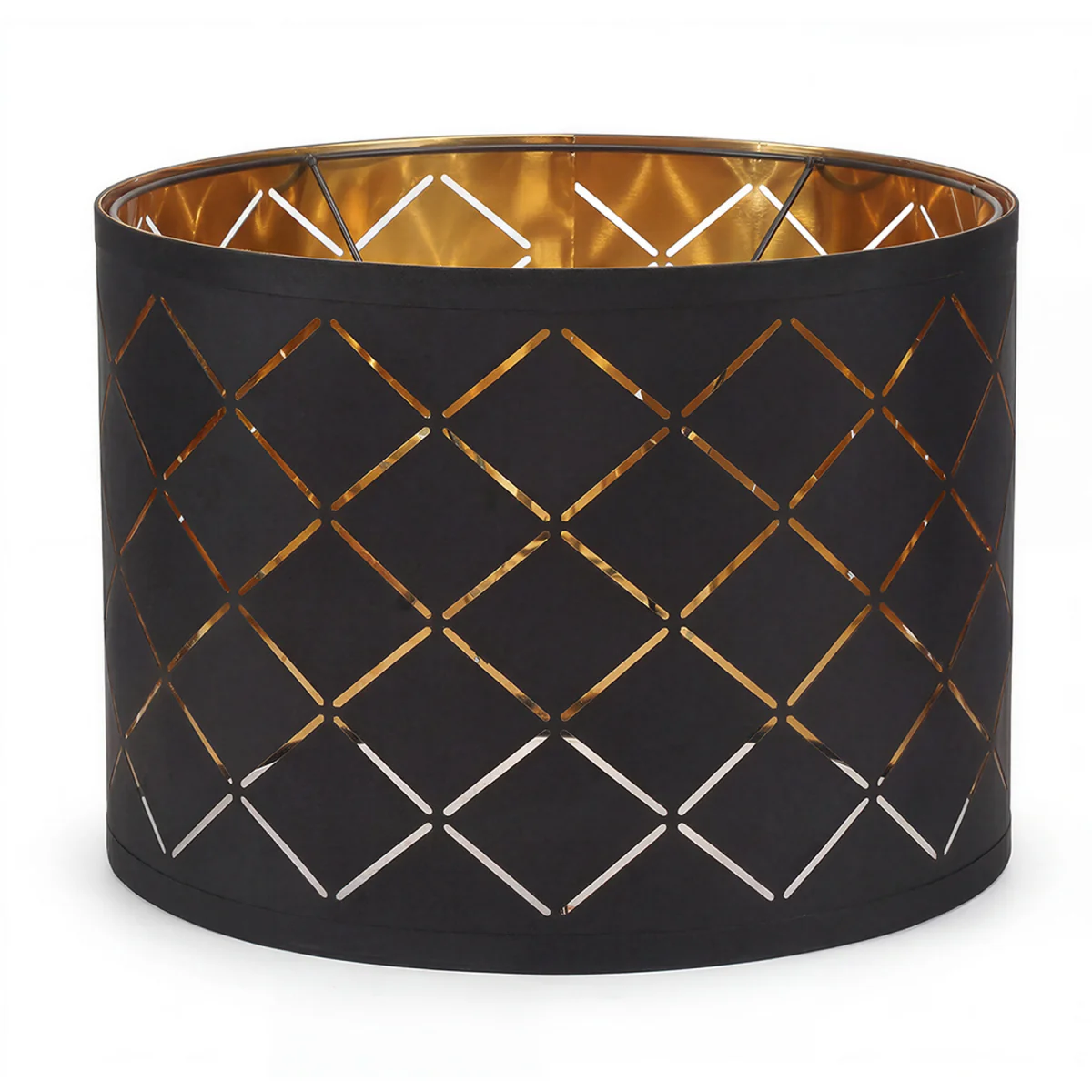 Ceiling Light Shade Pendant Drum Lampshade Lightshade Living Room - Black – image 6