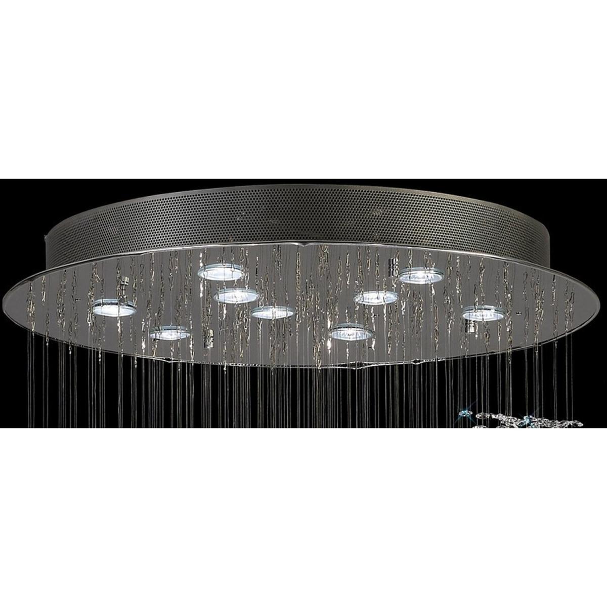 Colorado Ceiling Cluster Pendant Multi-Spiral Polished Chrome, Crystal - Polished Chrome / 65cm – image 4