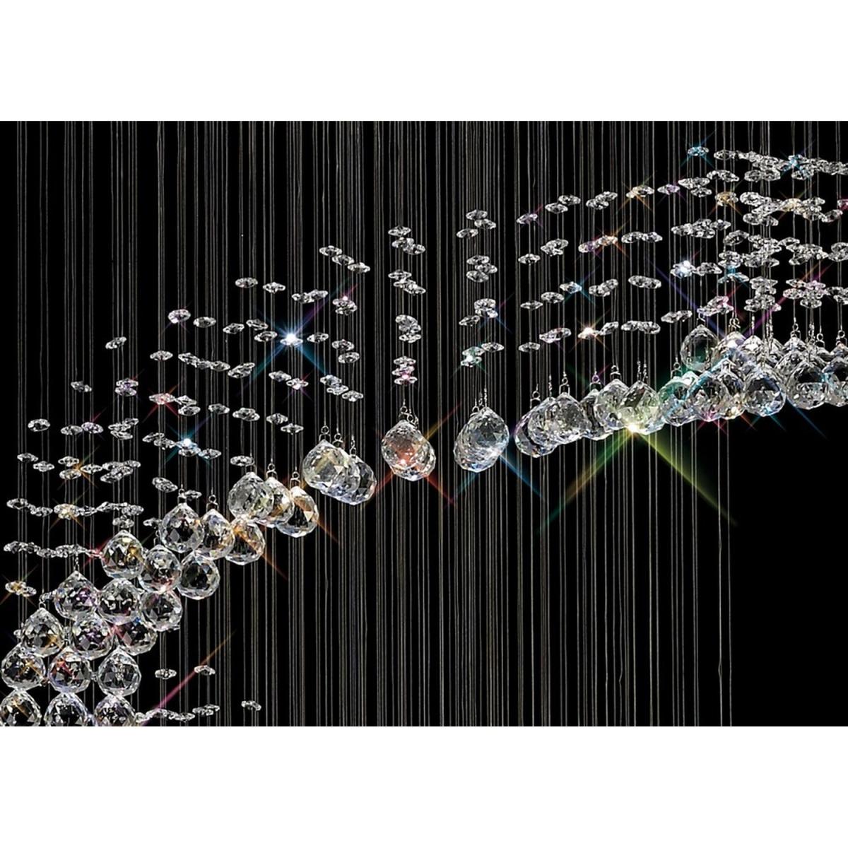 Colorado Ceiling Cluster Pendant Multi-Spiral Polished Chrome, Crystal - Polished Chrome / 65cm – image 6