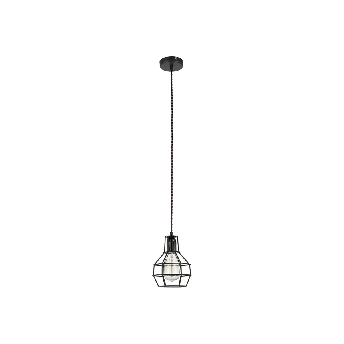 Italux Lighting Industrial Pendant Light Black Z - Black