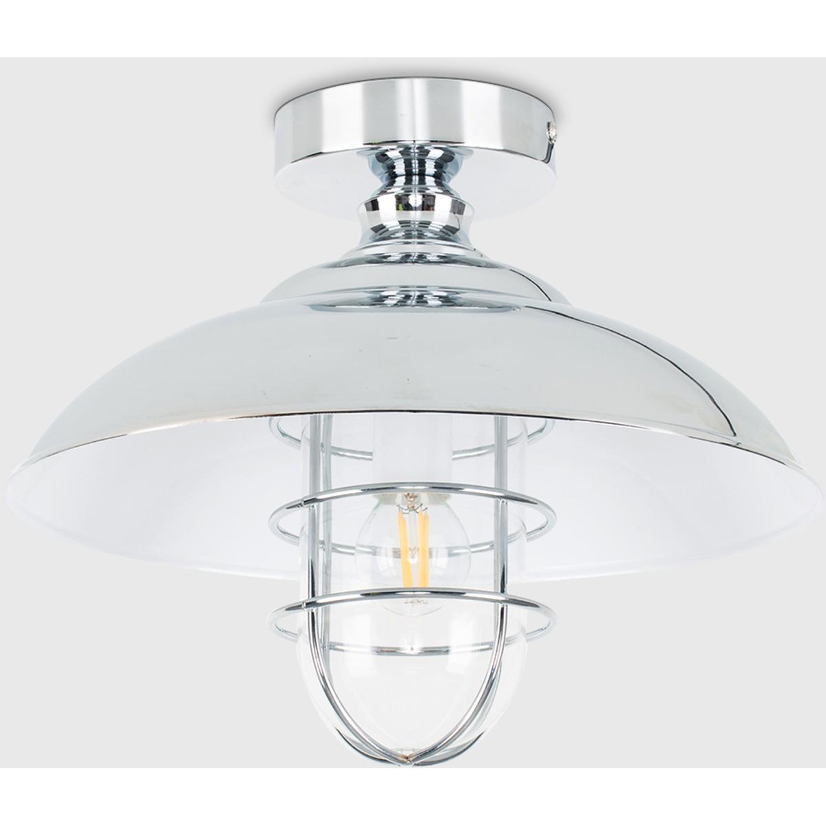 Mitchell Silver Ceiling Light (Semi-Flush) - Silver – image 3
