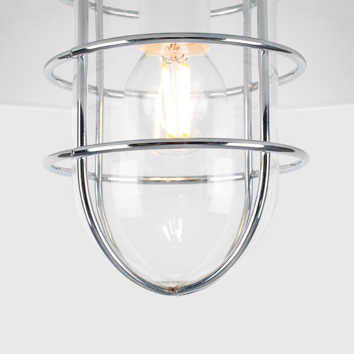 Mitchell Silver Ceiling Light (Semi-Flush) - Silver – image 6