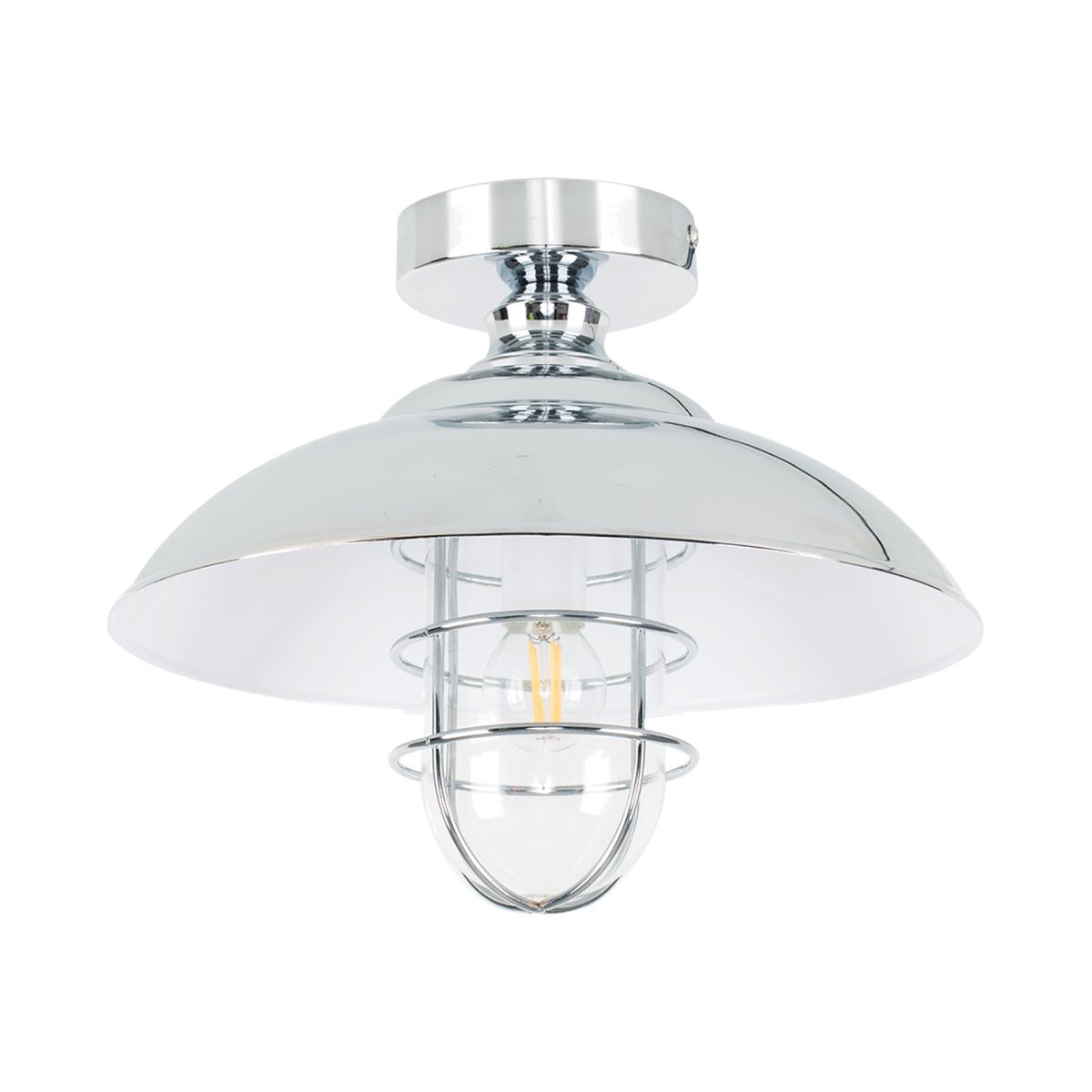 Mitchell Silver Ceiling Light (Semi-Flush) - Silver – image 1