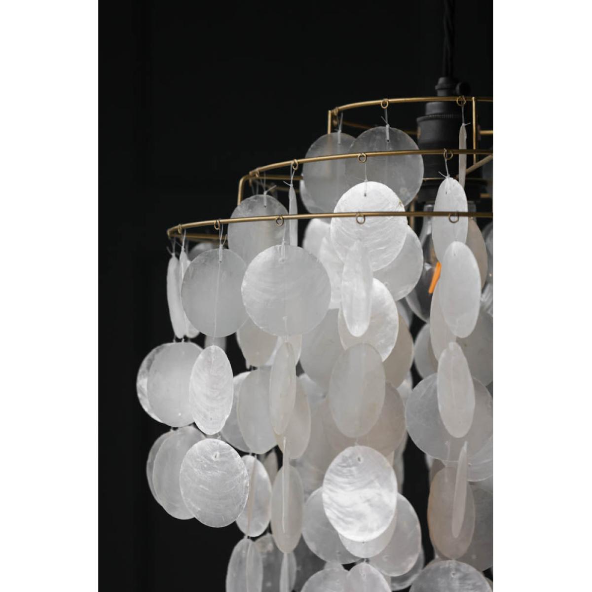 Natural Shell Tiered Ceiling Light Shade – image 3