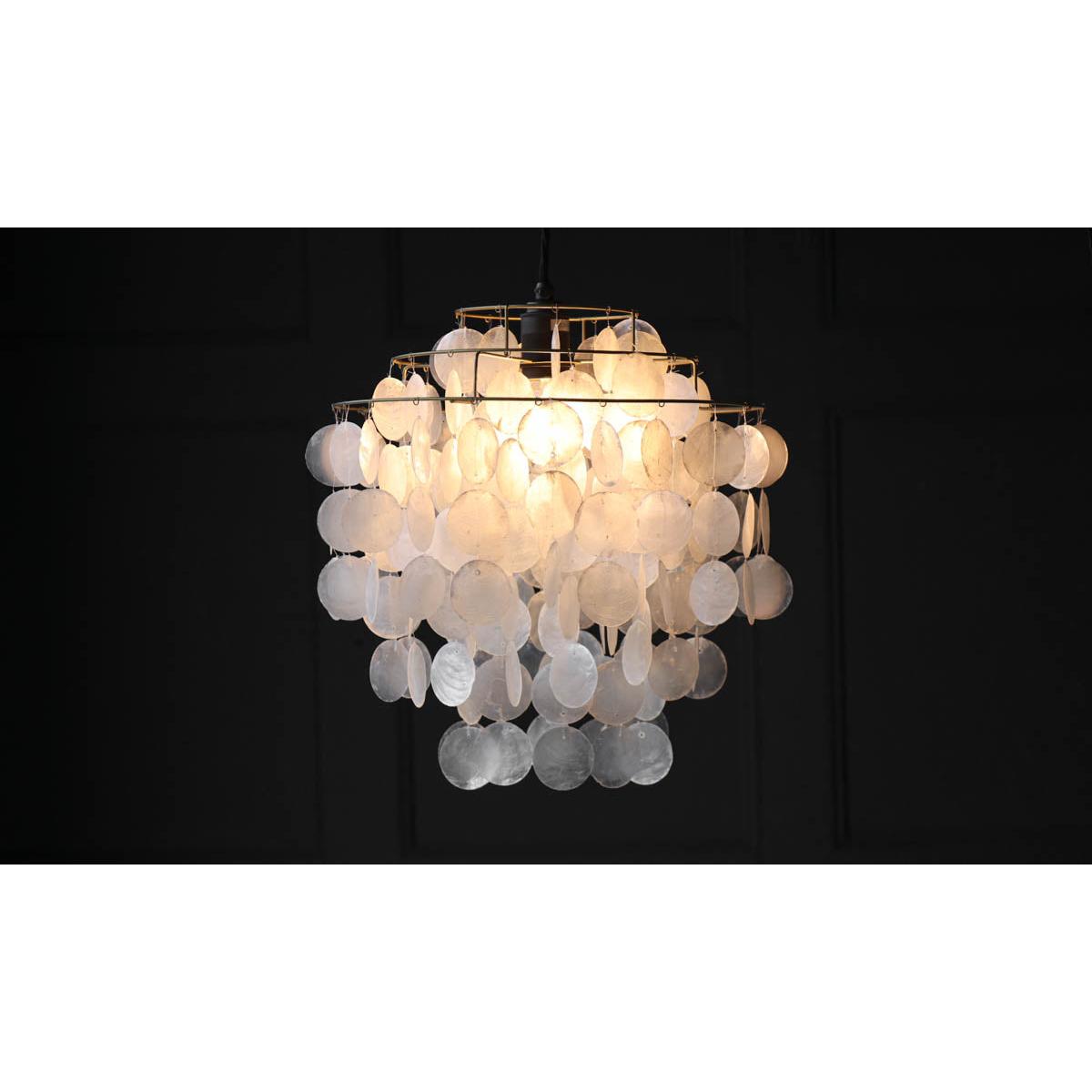 Natural Shell Tiered Ceiling Light Shade – image 7