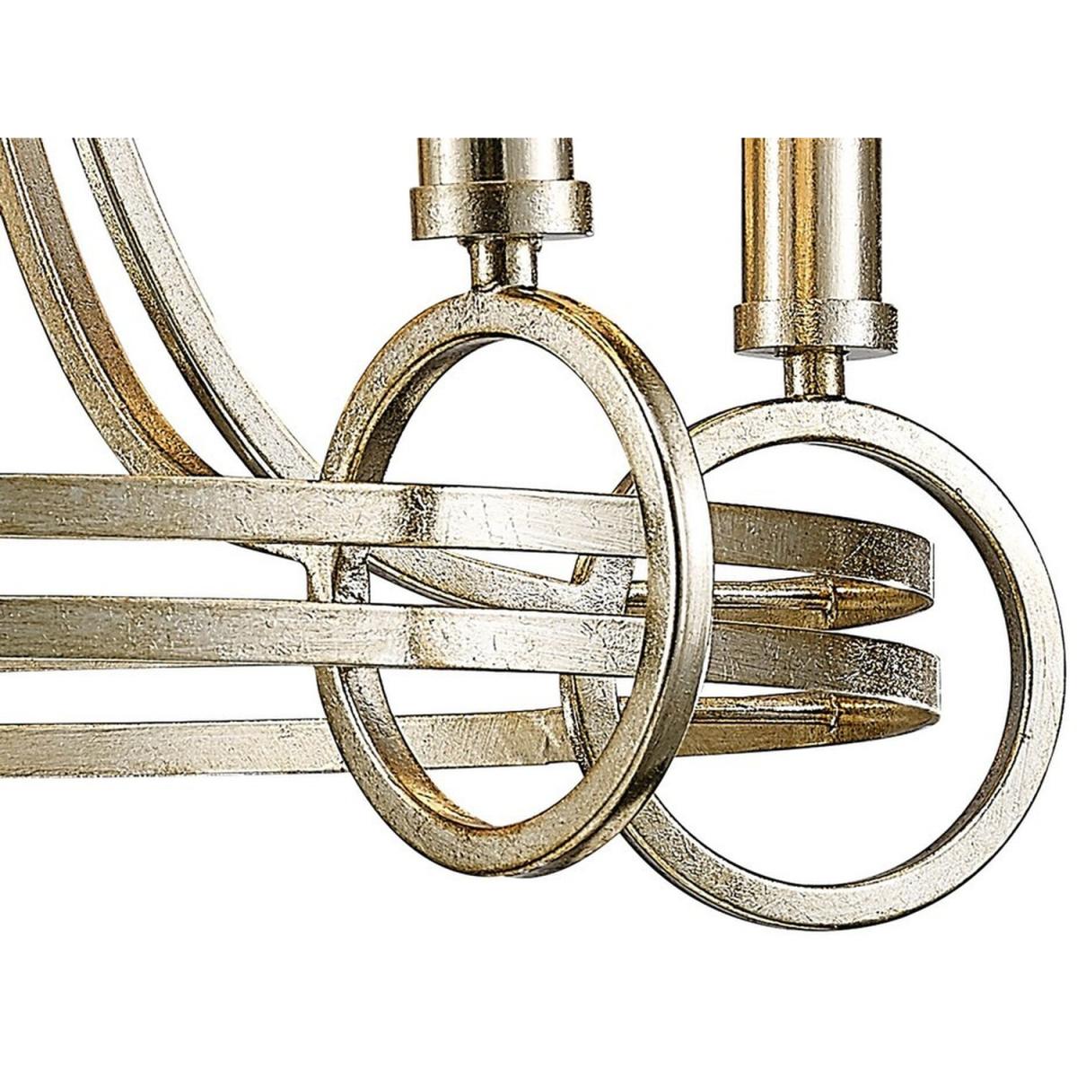 Isabella Ceiling Pendant, Beige Shade E14 Antique Silver, Teak Plated - Antique Silver / 64cm – image 6