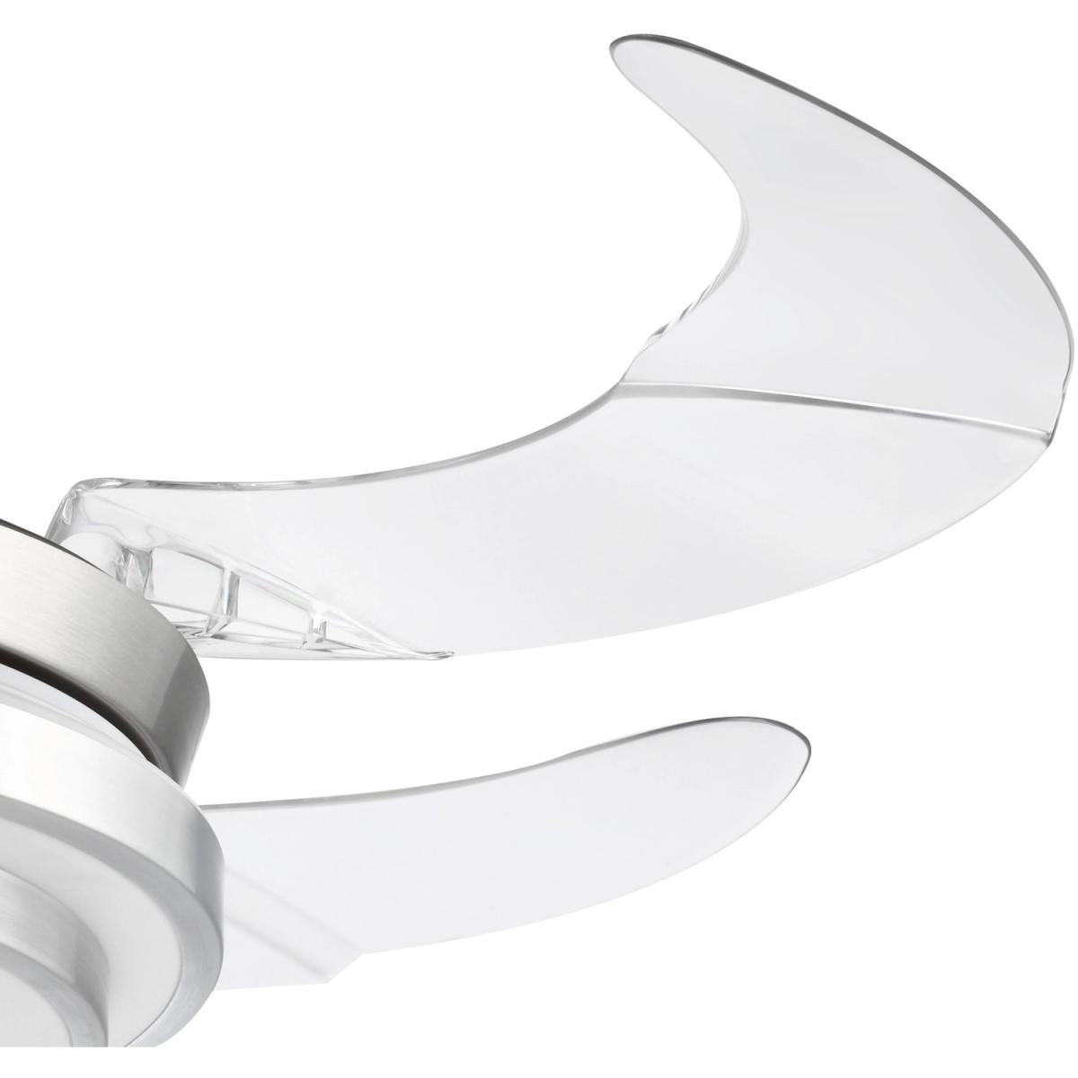 Retractable Ceiling Fan with Dimmable LED Light - Silver – image 2