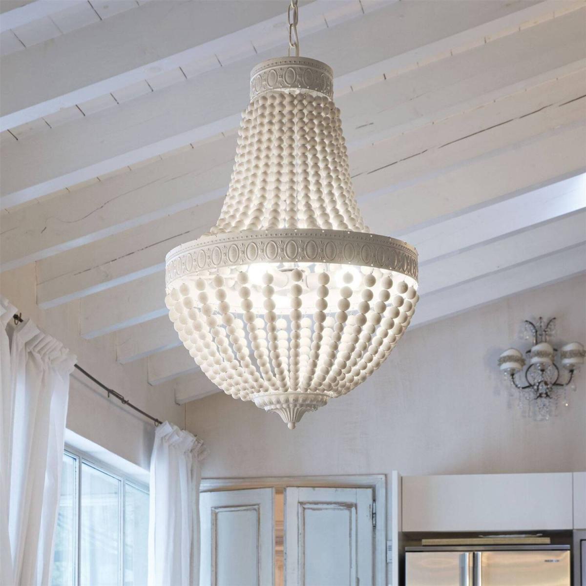 Monet 6 Light Pendant Light - White