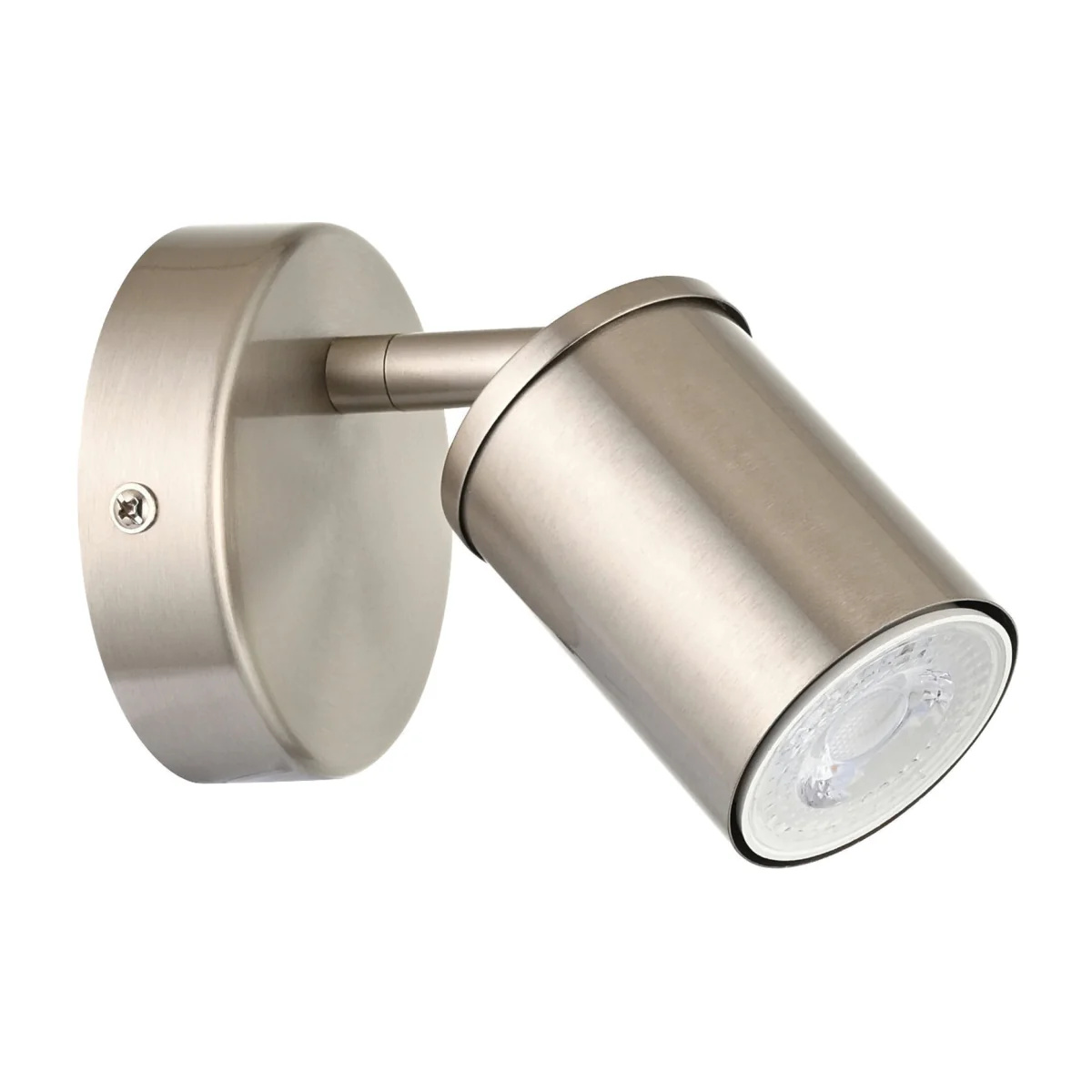 Larbert Brushed Nickel Adjustable Spotlight For Wall Or Ceiling - Brushed Nickel – image 1