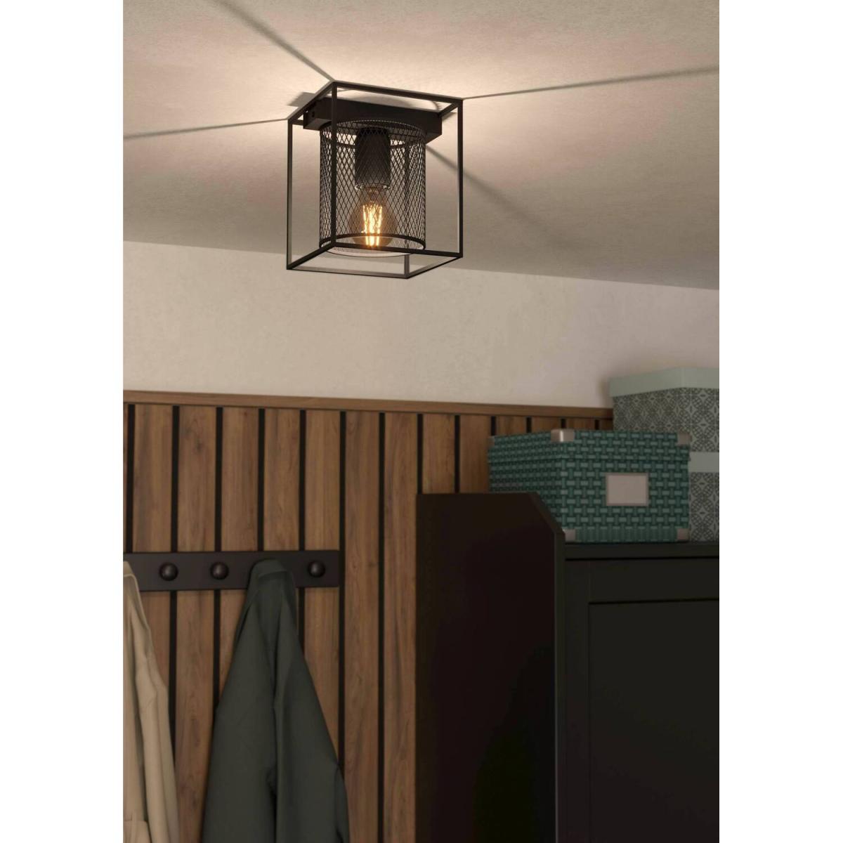 Eglo Catterick Black Steel Ceiling Light - black – image 2