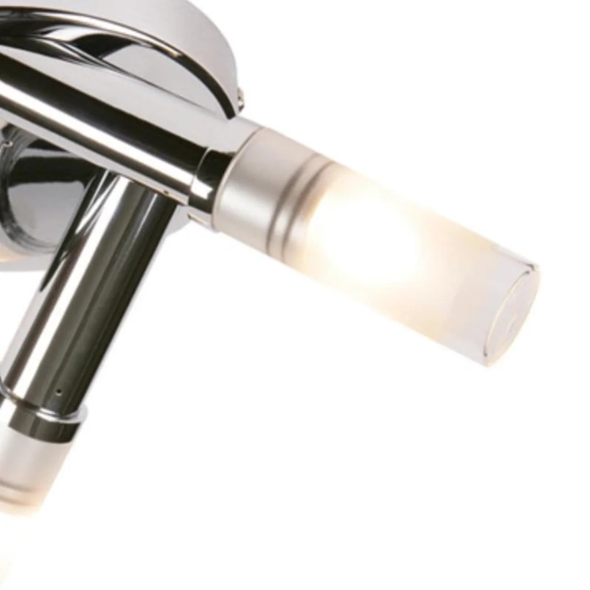 Trio 3lt Bathroom Ceiling Flush Light - Polished Chrome Plate And Frosted Glass Diffuser – image 4